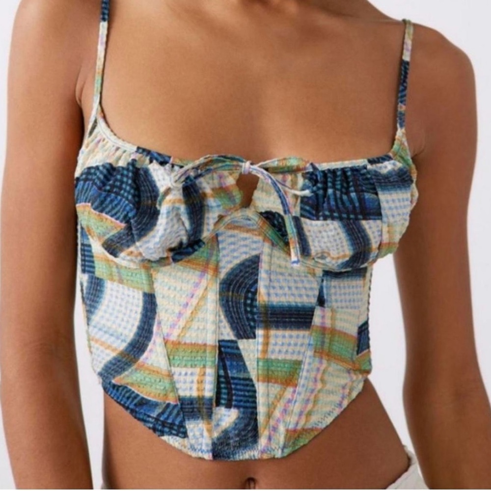 Patchwork Corset Top